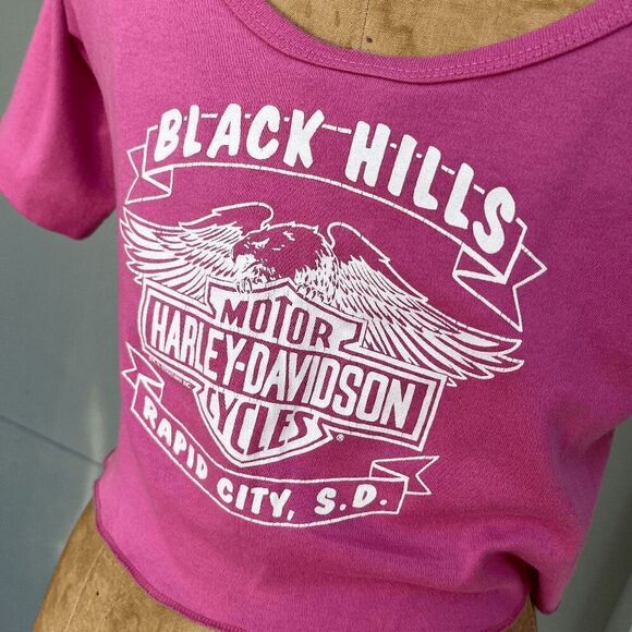 VTG '95 Harley-Davidson Motorcycle Sturgis Rally Single Stitch Tie-Up Tee - L - Picture 4 of 7